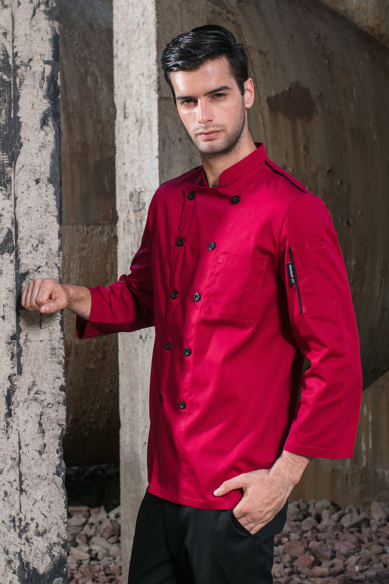 Chinese Style Collar Classic Chef Coats (U127D)