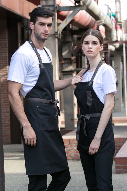 Unisex Canvas Bib Aprons (U3064D/U3064C)