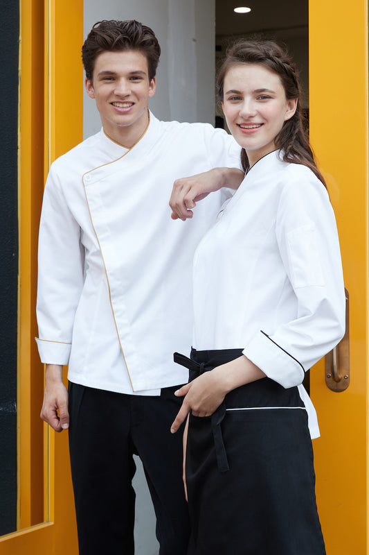 Oblique Collar Chef Jackets (MU111C)