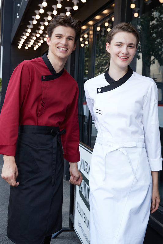 Unisex Oblique Collar Chef Coat (MU127C)