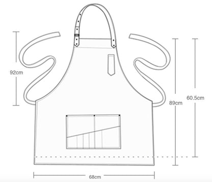 Unisex Canvas Bib Aprons (U3064D/U3064C)