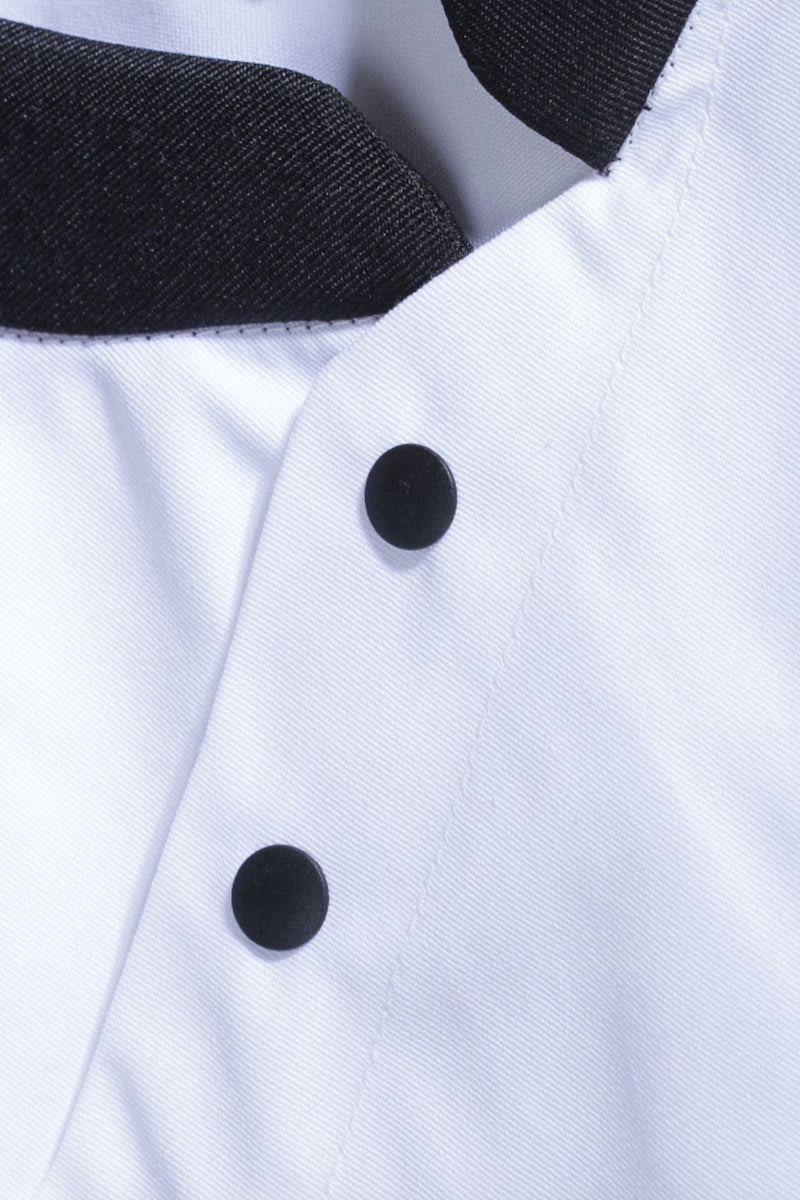 Unisex Oblique Collar Chef Jacket (MU103C)