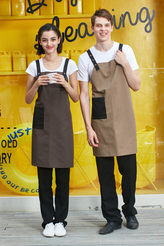 Unisex Contract Color Bib Aprons (MU329S)