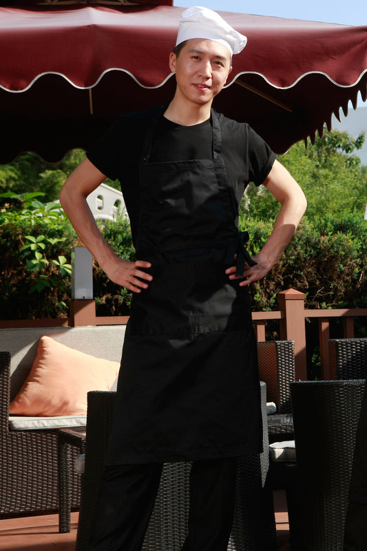 Unisex Classic Black Apron (U305S)