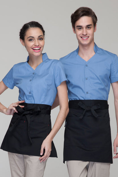 Unisex Split Panel Waist Apron with Pockets (U318S)