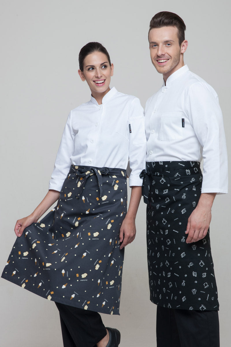 Unisex Printed Knee Length Apron (U302S)