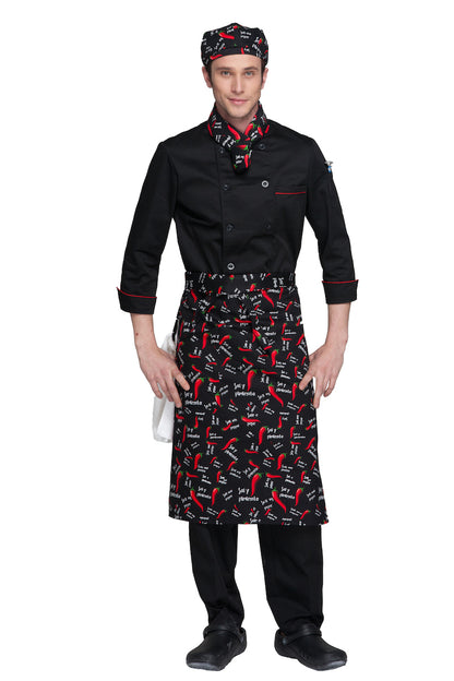 Unisex Printed Waist Apron with Pocket (U306S)