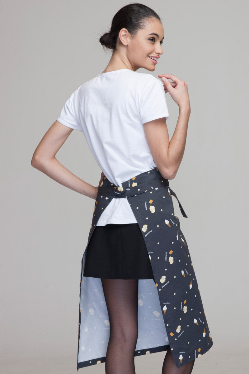 Unisex Printed Knee Length Apron (U302S)