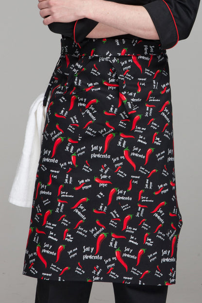 Unisex Printed Waist Apron with Pocket (U306S)