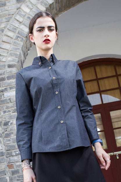 Denim Front of House Formal Shirt (M197C/W197C)