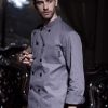 Men's Traditional Grey Chef Coat (M104C)