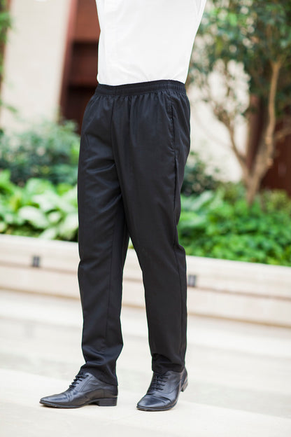 Unisex Black Chef Pants (U201C)