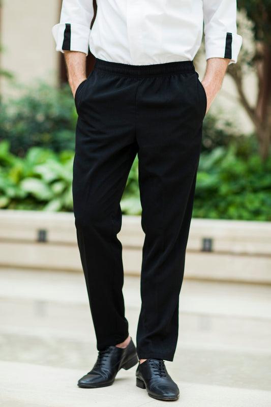 Unisex Black Chef Pants (U201C)