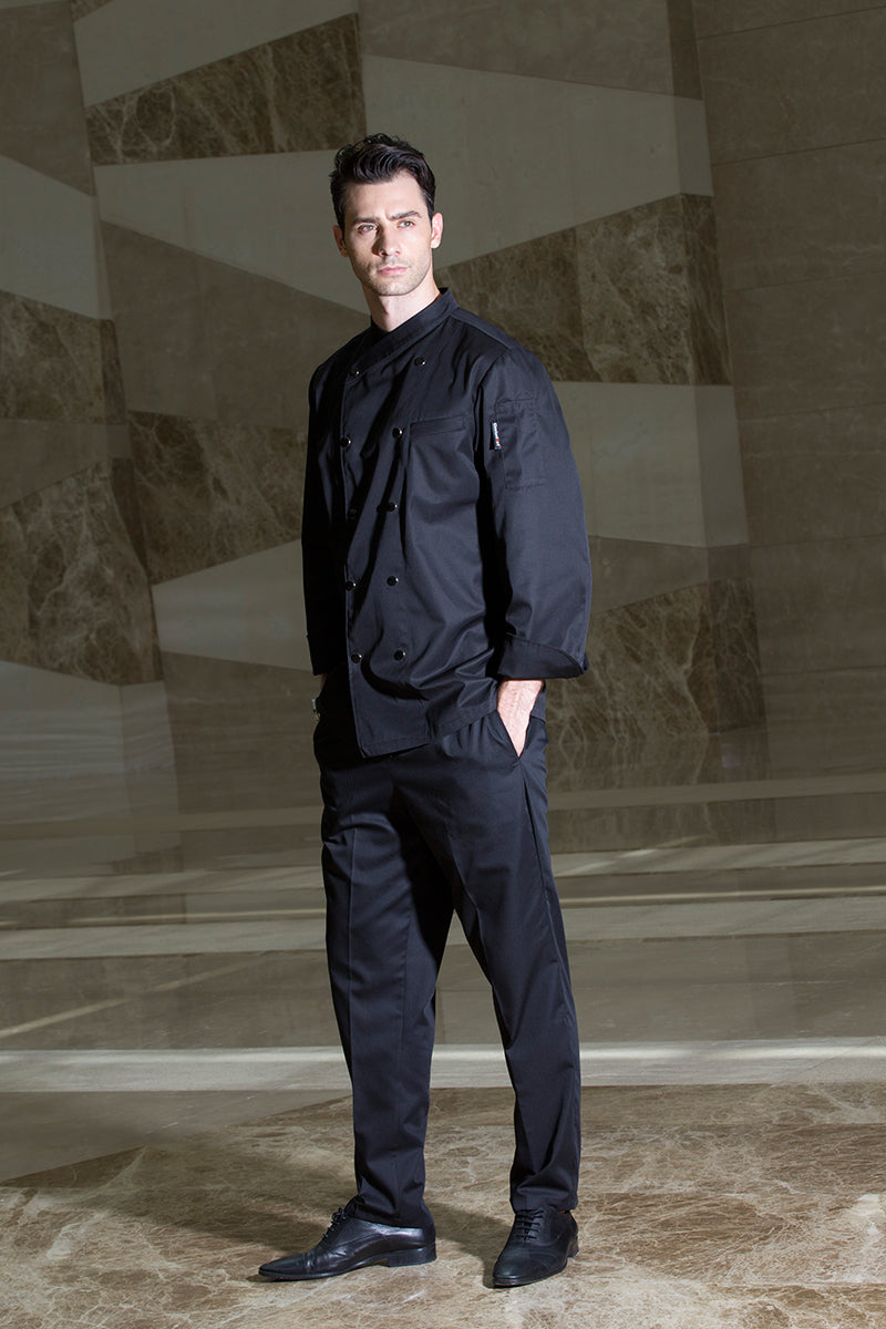 Unisex Black Chef Pants (U201C)