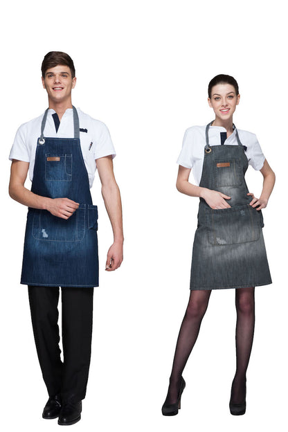 Unisex Faded Denim Aprons (U3039S)