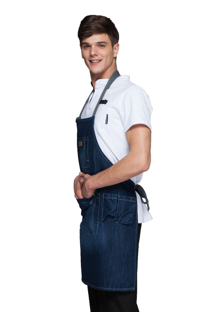 Unisex Faded Denim Aprons (U3039S)