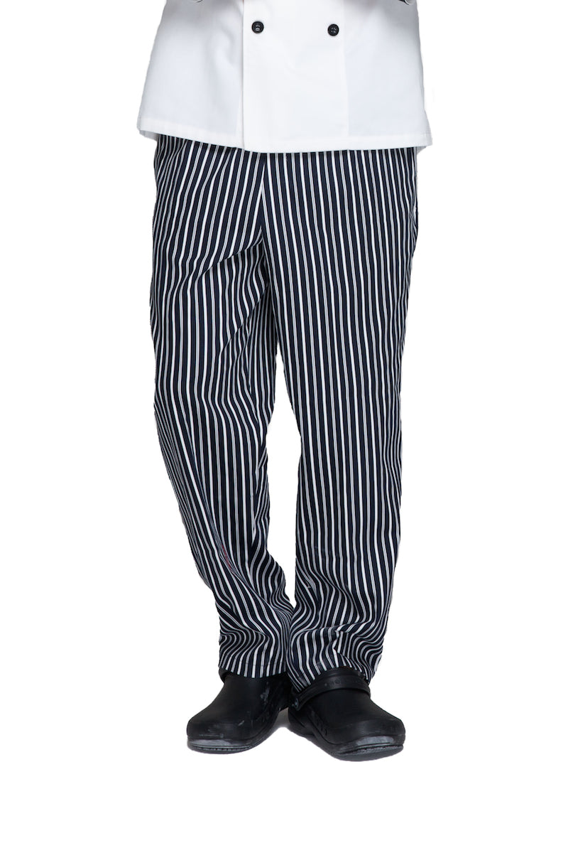 Unisex Chef Pants - Navy Blue/Stripes (U202C)