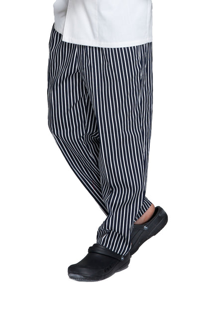 Unisex Chef Pants - Navy Blue/Stripes (U202C)