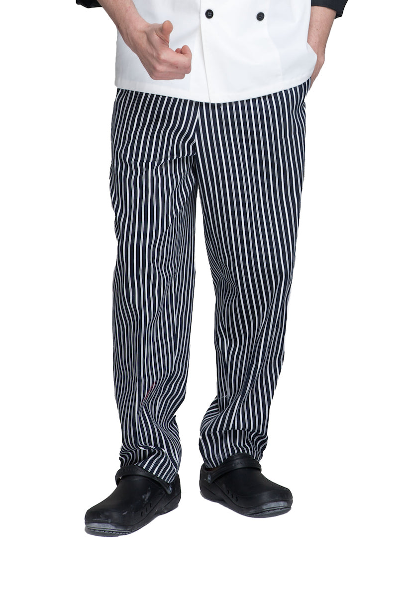 Unisex Chef Pants - Navy Blue/Stripes (U202C)