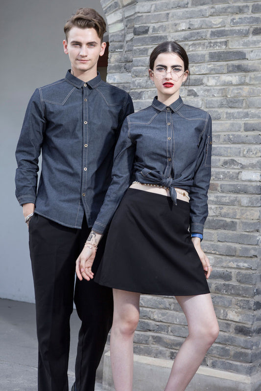 Stylish Slim Fit Denim Shirts (M193C/W193C)