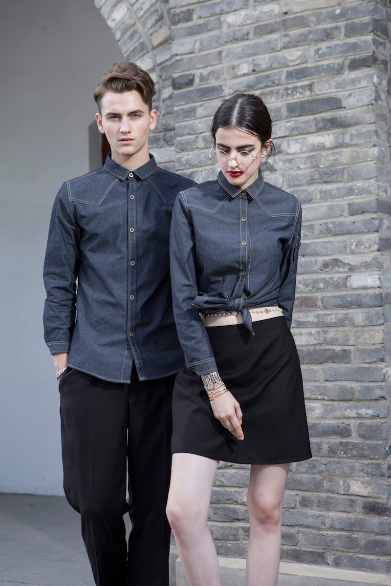 Stylish Slim Fit Denim Shirts (M193C/W193C)