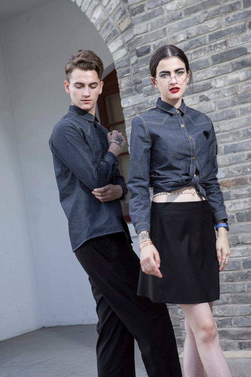 Stylish Slim Fit Denim Shirts (M193C/W193C)