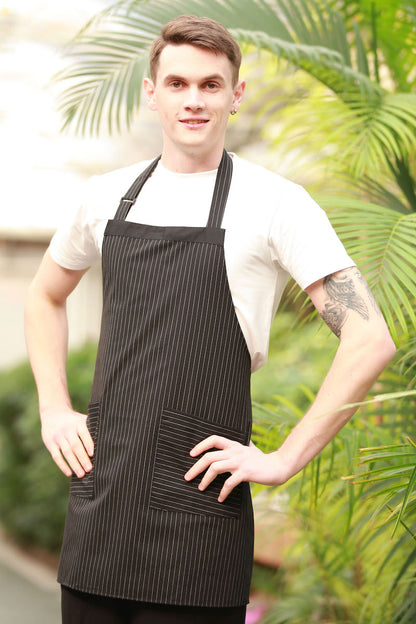 Unisex Bib Aprons With Stripes (U342C)