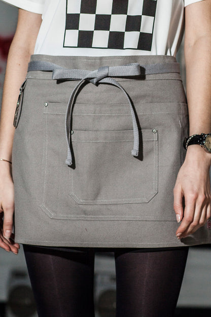 Unisex Canvas Waist Apron with Pockets (CU378S)