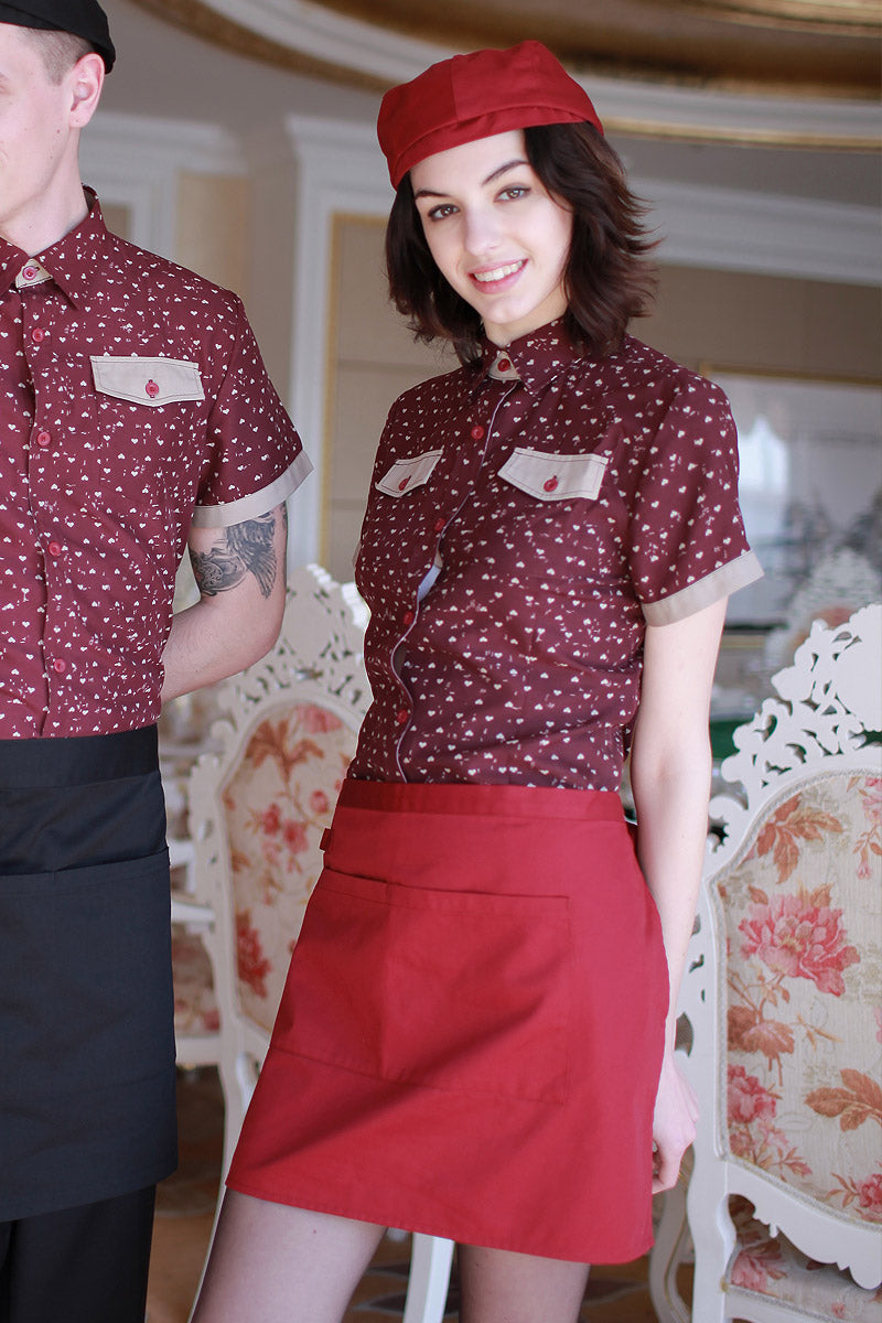 Unisex Short Waist Apron with Pockets (U320S)