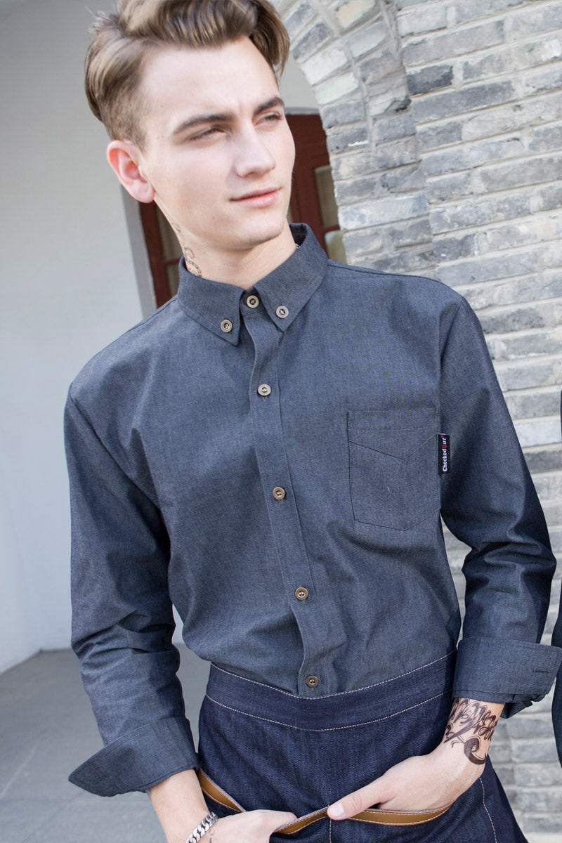 Denim Front of House Formal Shirt (M197C/W197C)