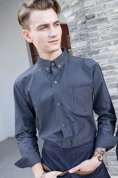 Denim Front of House Formal Shirt (M197C/W197C)