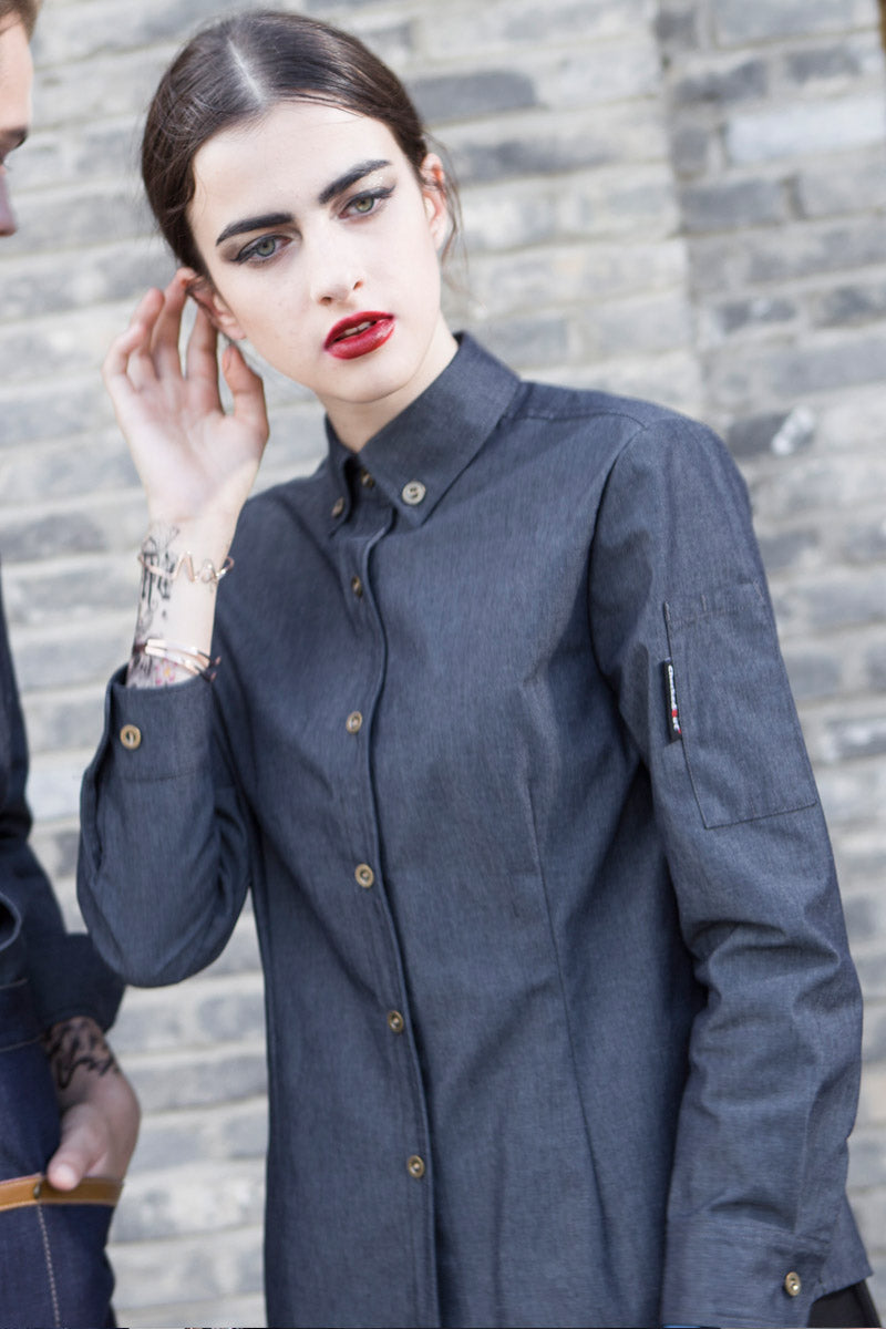 Denim Front of House Formal Shirt (M197C/W197C)