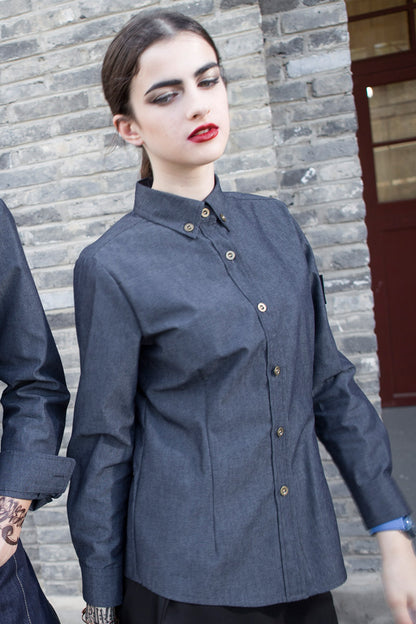 Denim Front of House Formal Shirt (M197C/W197C)