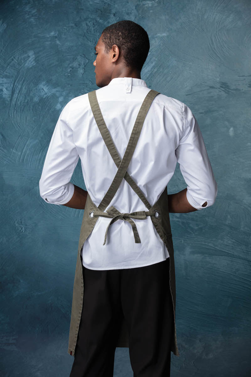 Unisex Rustic Rugged Crossed Back Apron (CU382S)