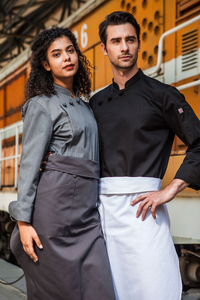 Unisex Chef Jackets With Chinese Buttons (CU1107C)